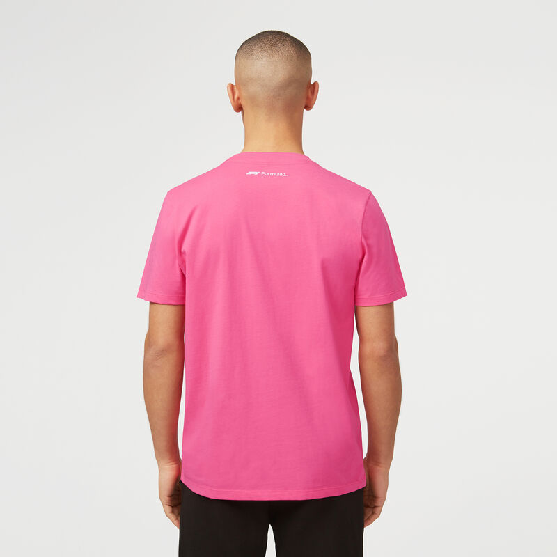 F1 FW MENS LARGE LOGO TEE - pink